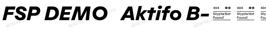 FSP DEMO   Aktifo B字体转换